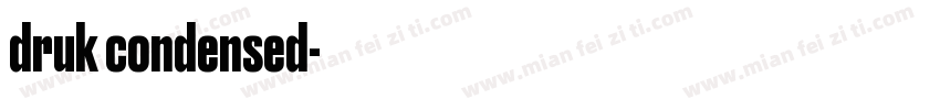 druk condensed字体转换